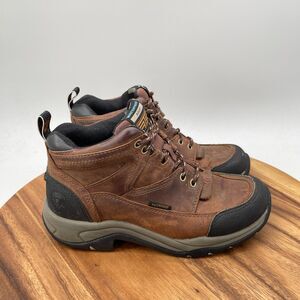 Ariat Terrain H2O Boots Womens Size 8 B Brown Leather Work Ranch Outdoor Shoes